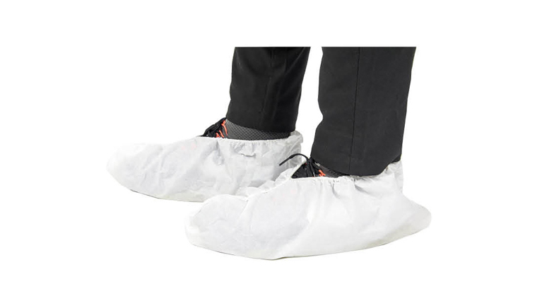 Microporous shoe cover