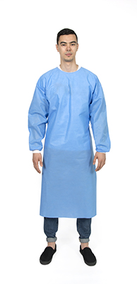 Sterile Blue SMMS Standard Surgical Gown SG017