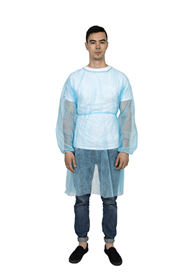 Isolation Gown with elastic cuffs A01E1