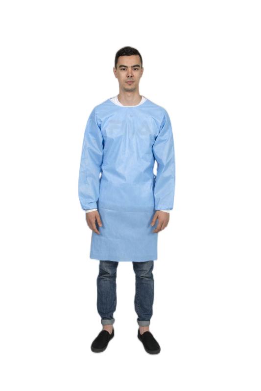 Disposable Isolation Gown(SMS 30gsm), Pack of 100
