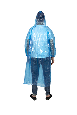 Disposable Rain Coat, with hood V24