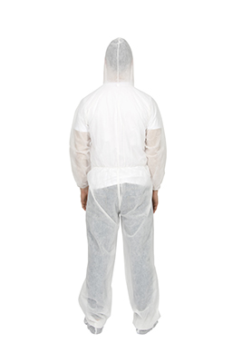 Waterproof Disposable PP+PE Coated Polypropylene Coveralls