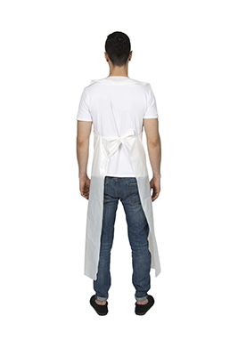 Custom White PVC Plastic Aprons, 120×70cm, Case/100