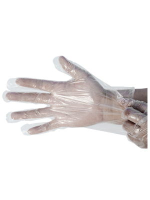 High Density Polyethylene (HDPE) Disposable Gloves, 10000pcs/ctn