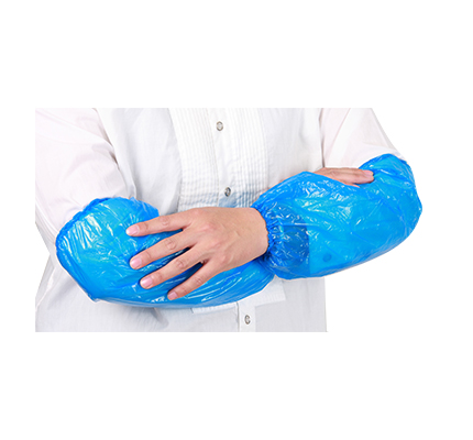 Disposable shop plastic sleeves
