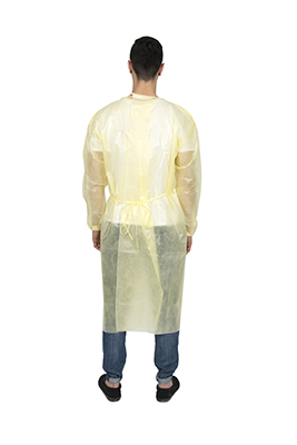 Yellow disposable lab coats sale