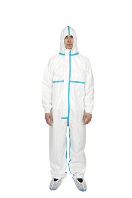 Disposable Plastic Coveralls with Hood