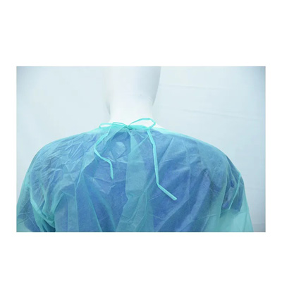 100 pieces Disposable PP Non-woven Isolation Gown with knitted cuffs