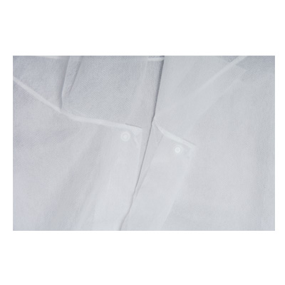 Unisex Disposable Lab Coat with Elastic Cuffs, 100pcs